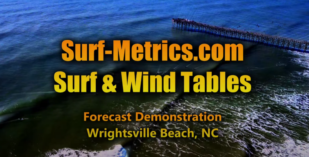 Surf-Metrics Wave & Wind Tables